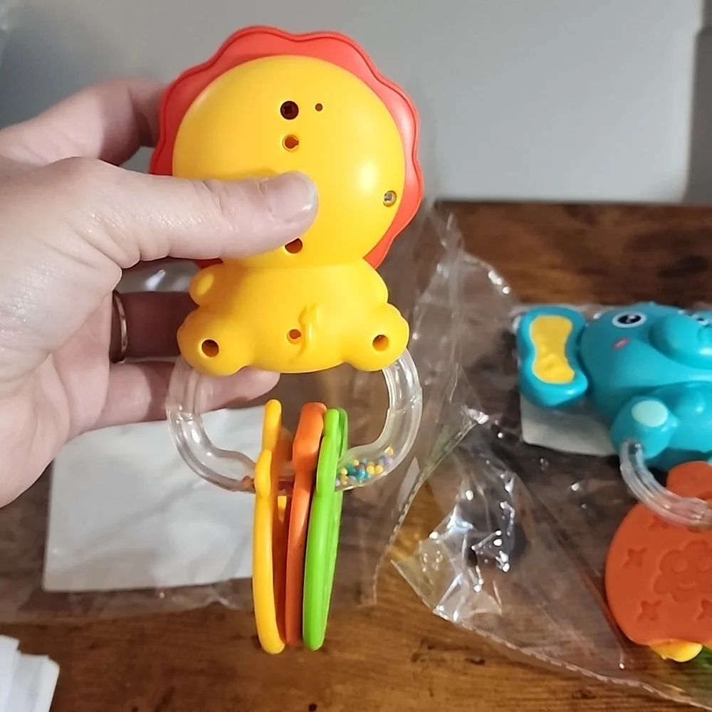 0-6 Months Teething Rattle Toys, Early Educational Toys To Develop Hand Eye